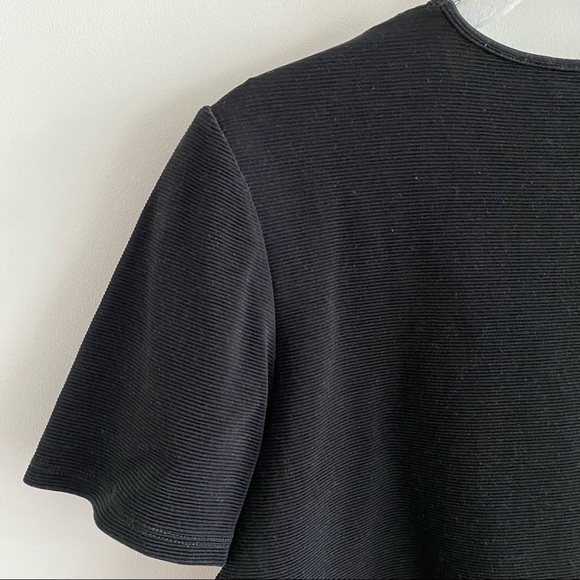 Ann Taylor Boxy Subtle Crop Ribbed Top - Picture 8 of 8